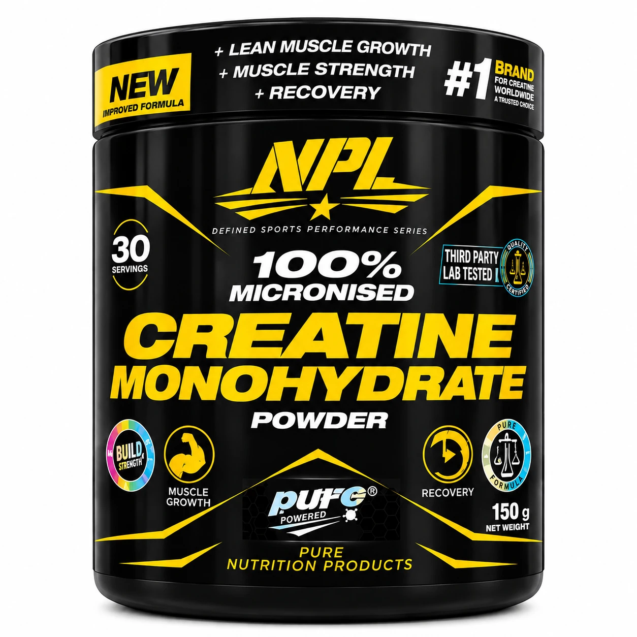 Creatina Monohidratada NPL 100% Micronizada em Pó – 150g