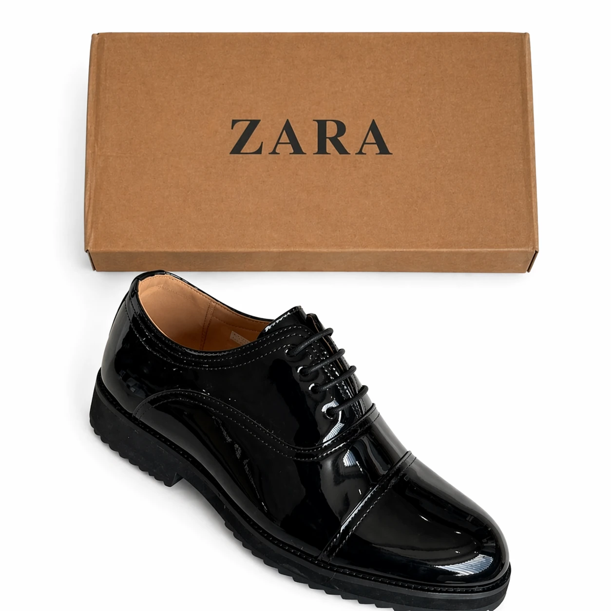 Sapato Social Verniz Preto Masculino Elegante