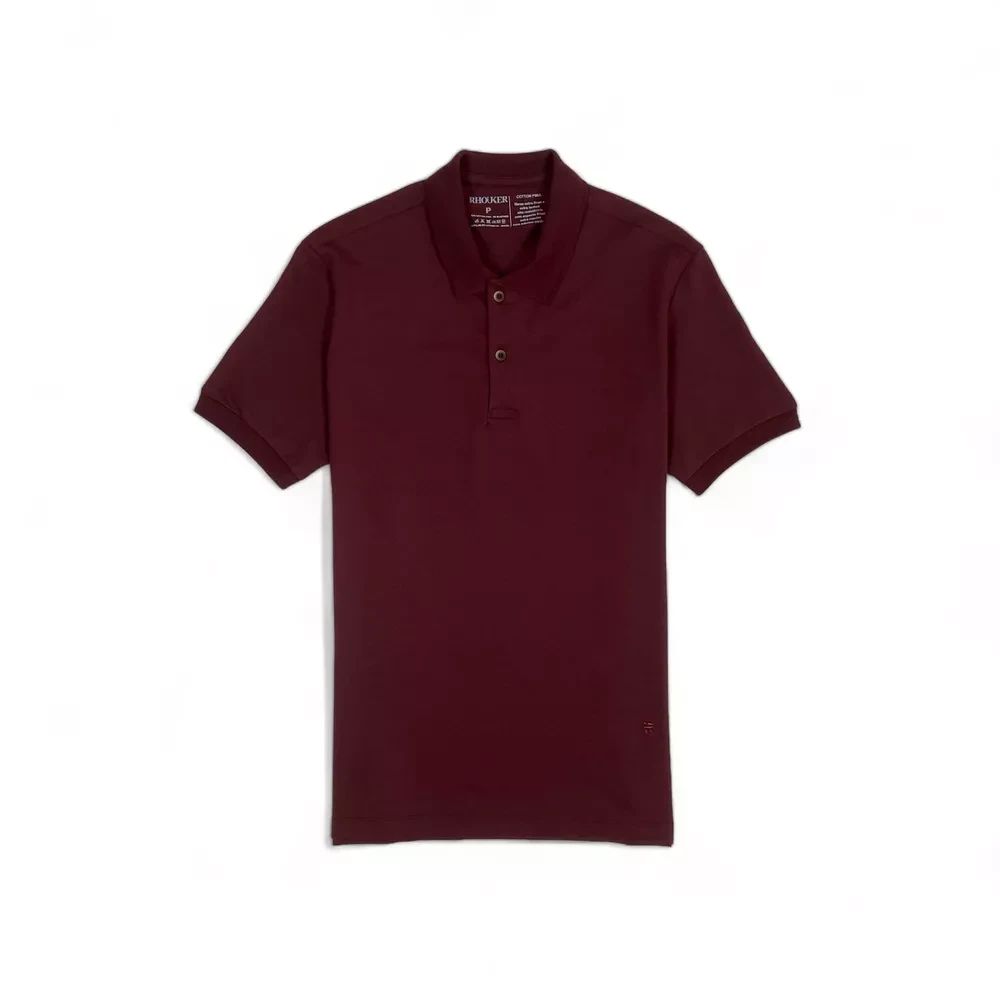 Polo Masculino Premium Bordô – Camisa Gola Clássica em Algodão
