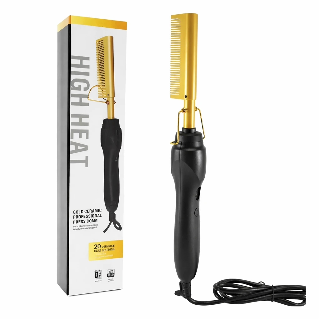 Pente Elétrico de Cerâmica para Alisamento a Quente