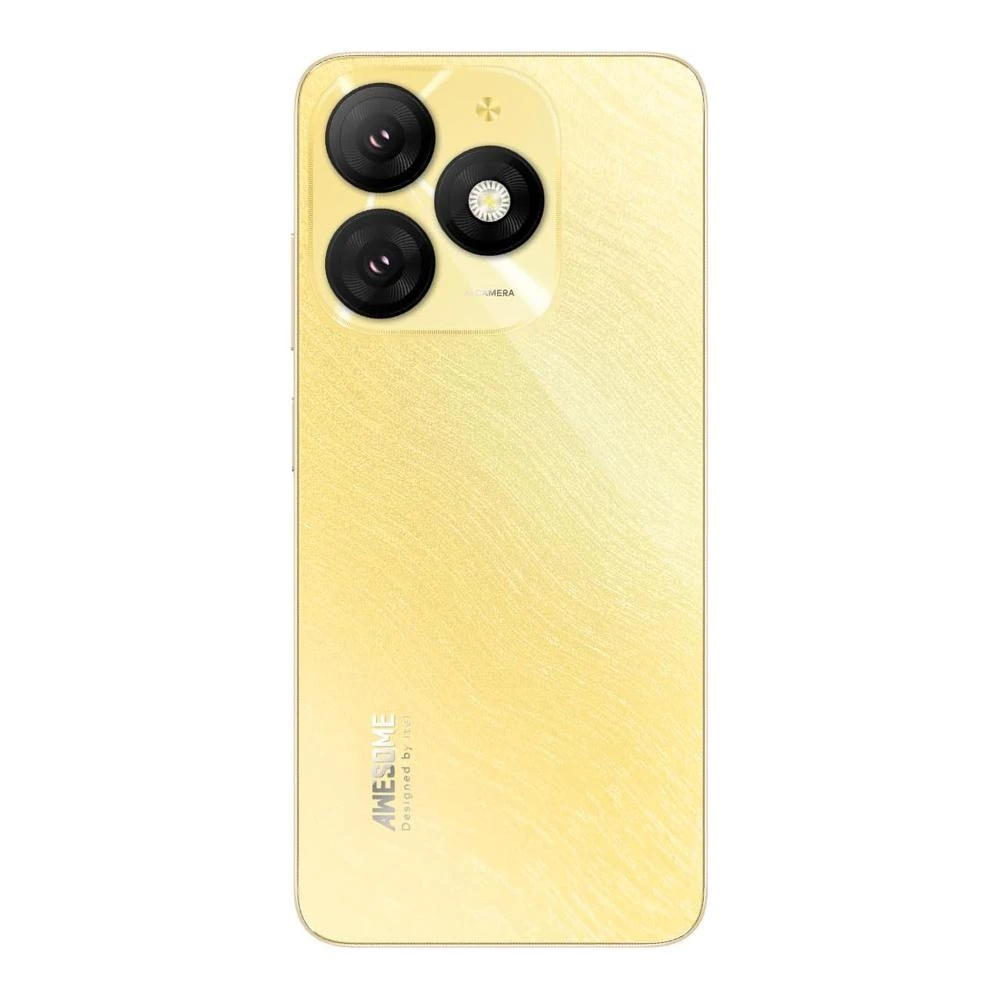 Smartphone itel A50 128GB Dual SIM Tela 6.6" Barra Dinâmica Bateria 5000mAh Dourado