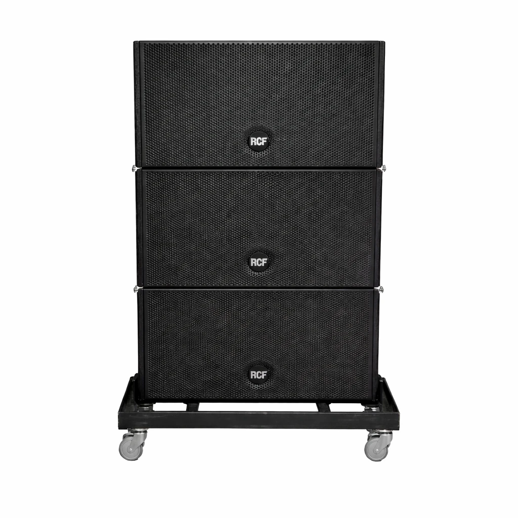 Sistema de Colunas Profissionais RCF Line Array (Stack com Rodas)