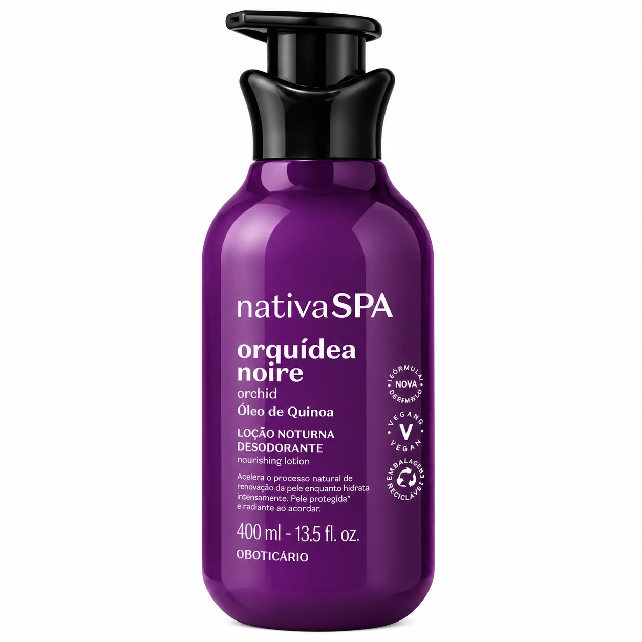 O Boticário Nativa SPA Orquídea Noire Loção Noturna Desodorante – 400 ml