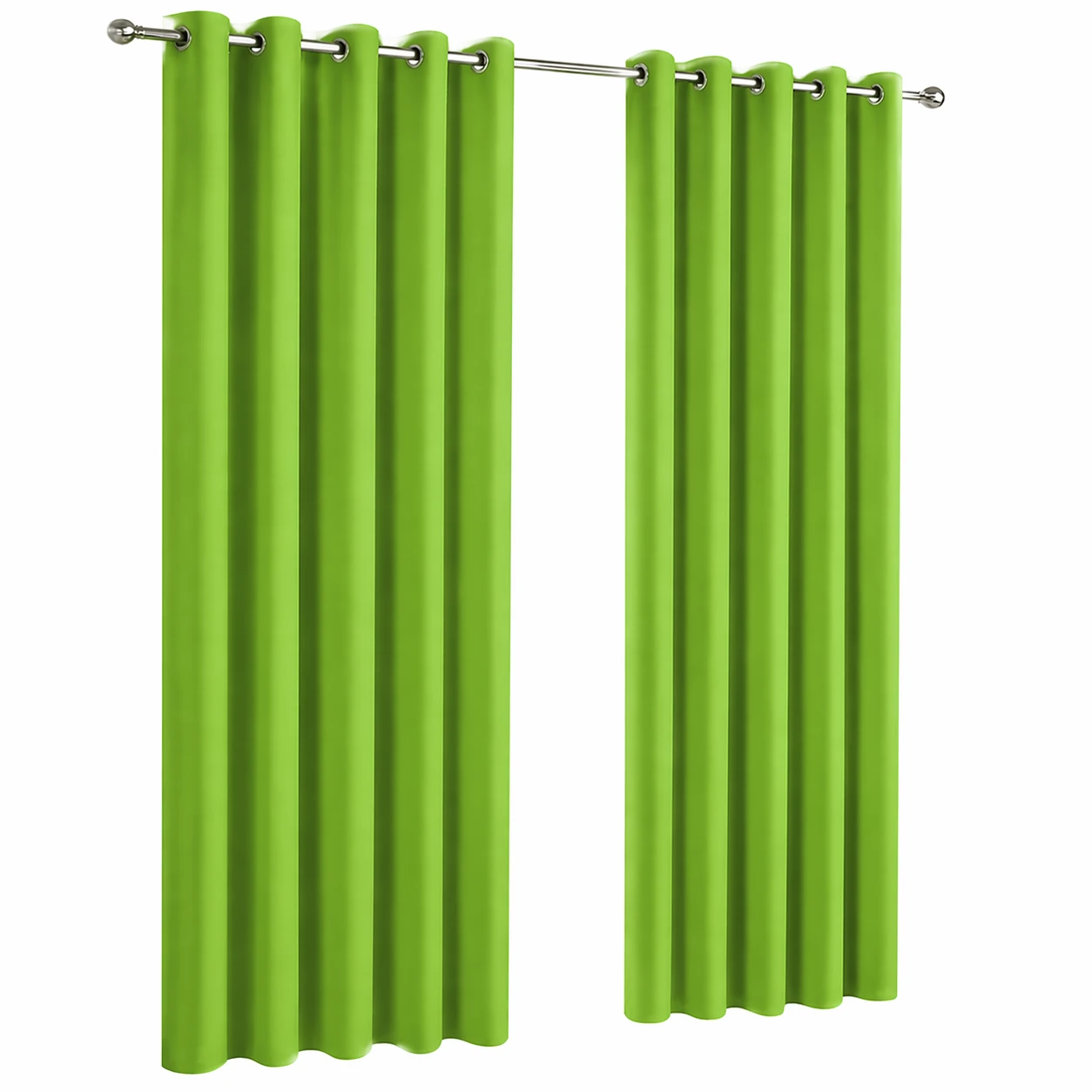 Cortina Blackout Verde Lima com Ilhós – Design Moderno