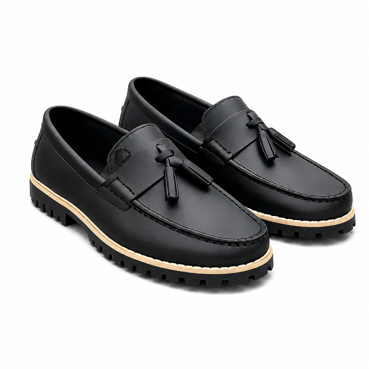 Sapato Masculino Loafer Premium com Tassel – Preto