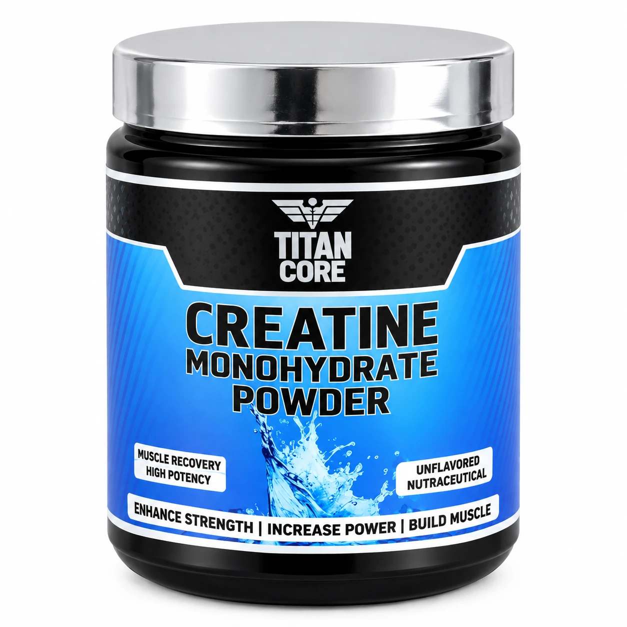 Titan Core Creatine Monohydrate Powder – Sem Sabor