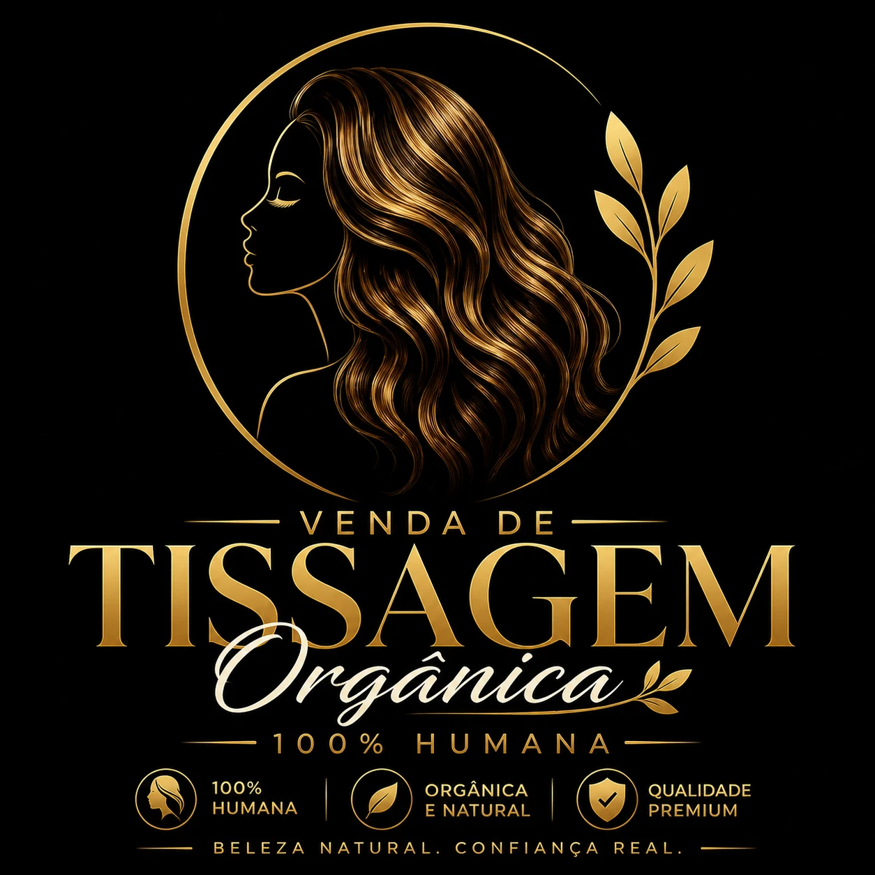 Venda de tissagem orgânica 100% humana