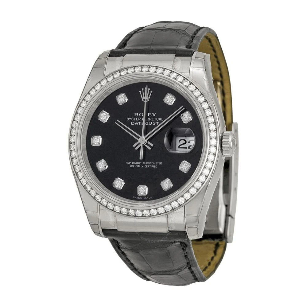 Relógio Luxo Masculino Estilo Datejust com Diamantes e Caixa Premium