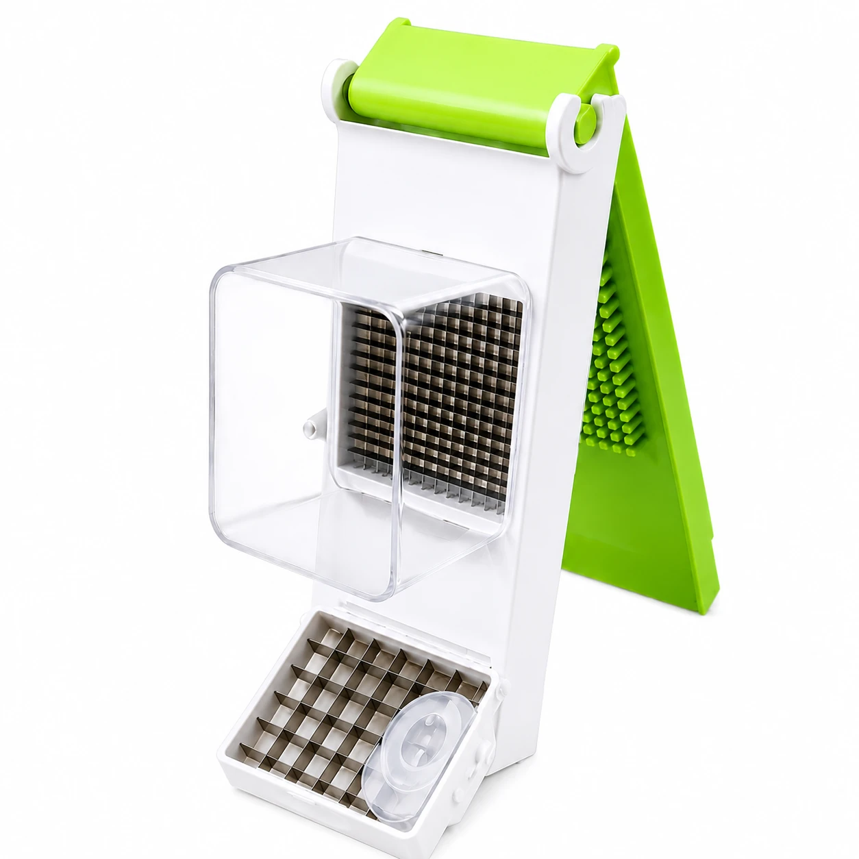 Cortador Manual de Legumes Multifuncional com Lâminas em Aço Inoxidável