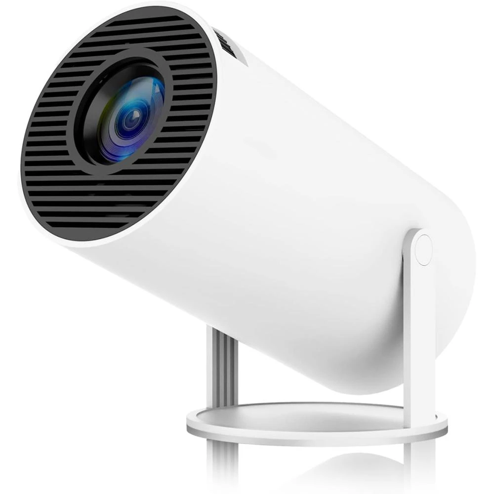 Mini Projetor Inteligente HY300 4K WiFi6 Bluetooth Android 11 – Portátil com Rotação 180°