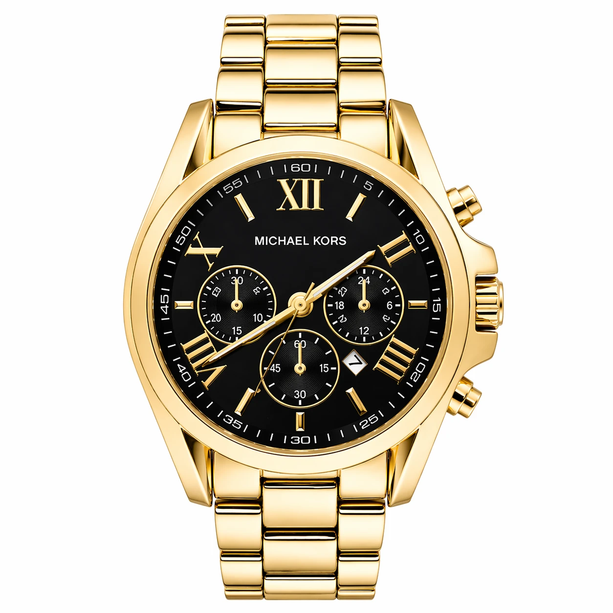 Relógio Michael Kors Cronógrafo Luxo em Aço Inoxidável (Dourado/Prateado/Preto)
