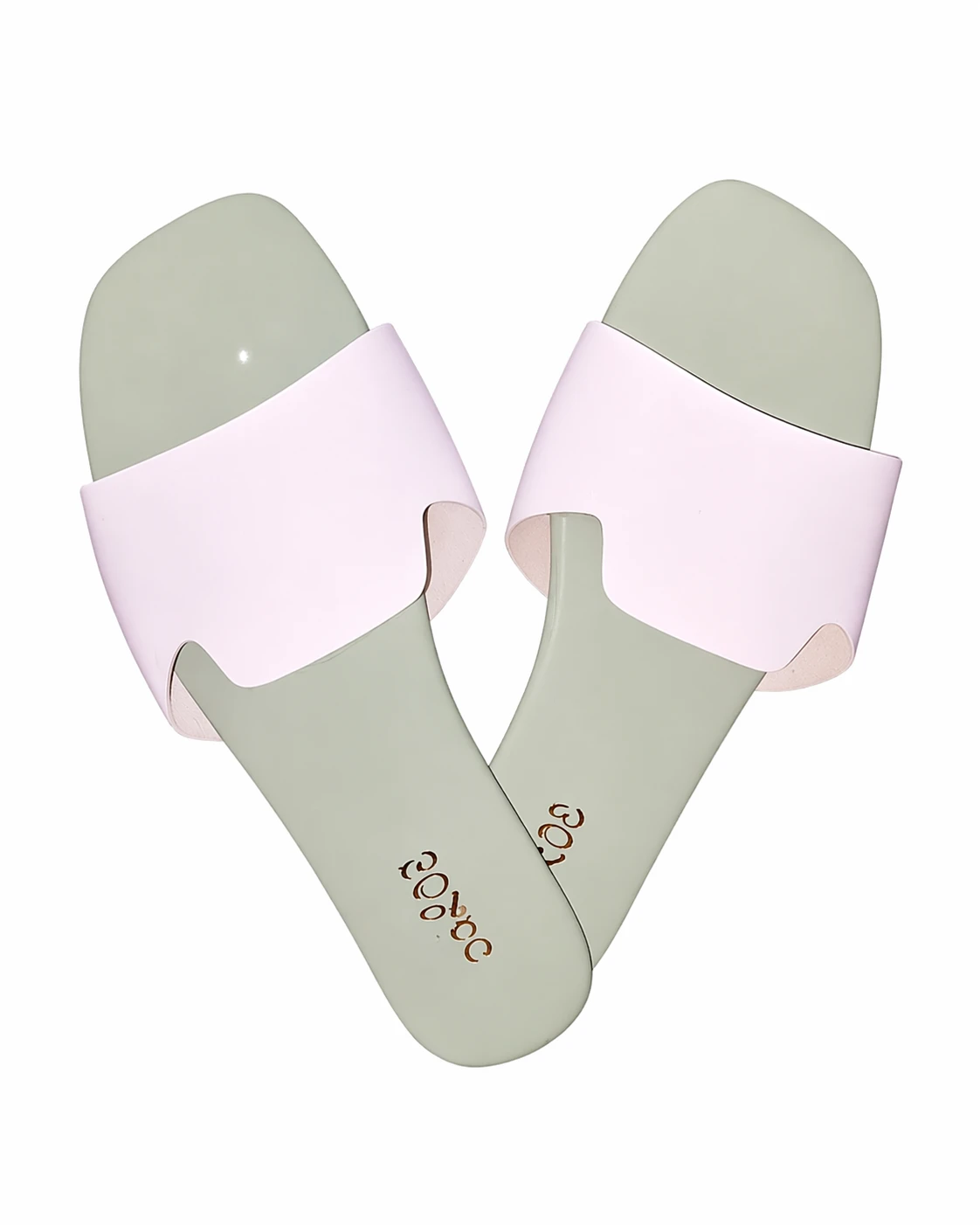 Chinelos Slide Femininos Brancos Minimalistas