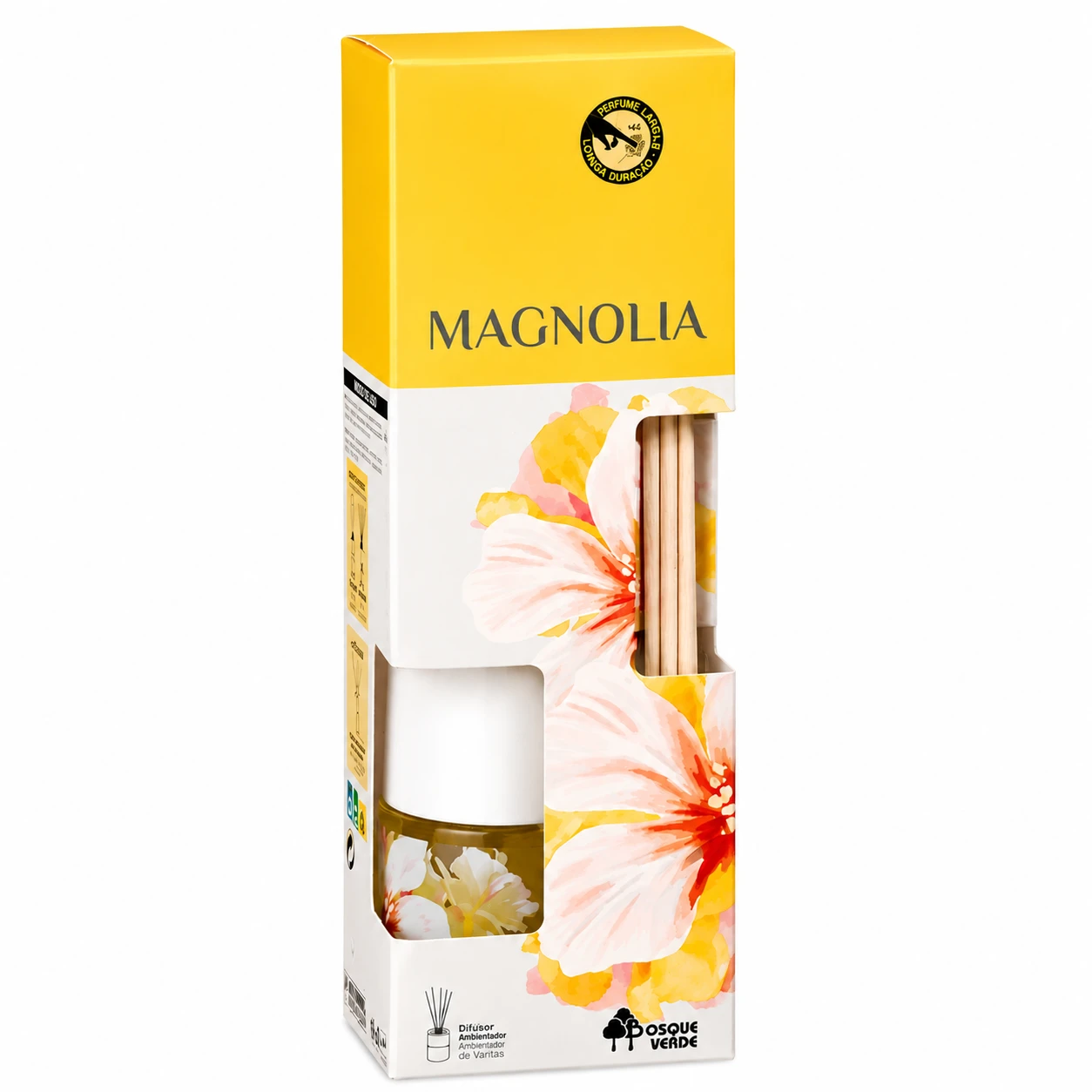 Difusor de Ambiente Bosque Verde – Framboesa, Magnólia e Bambu com Varetas Aromáticas