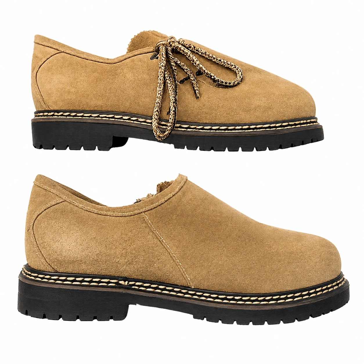 Sapato Casual Masculino em Camurça Premium Bege