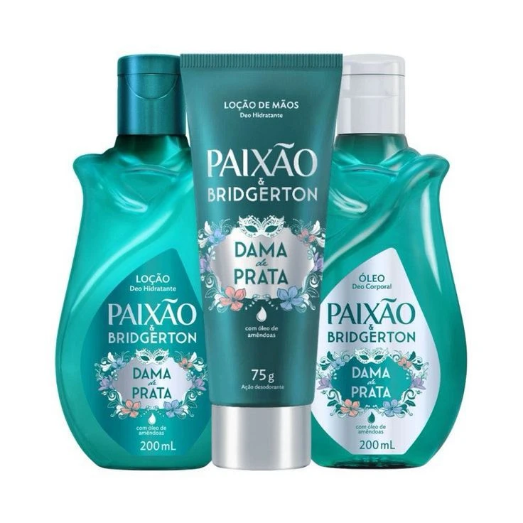 Paixao Kit Paixão Bridgerton Dama de Prata Mãos, Corpo & Óleo Corporal