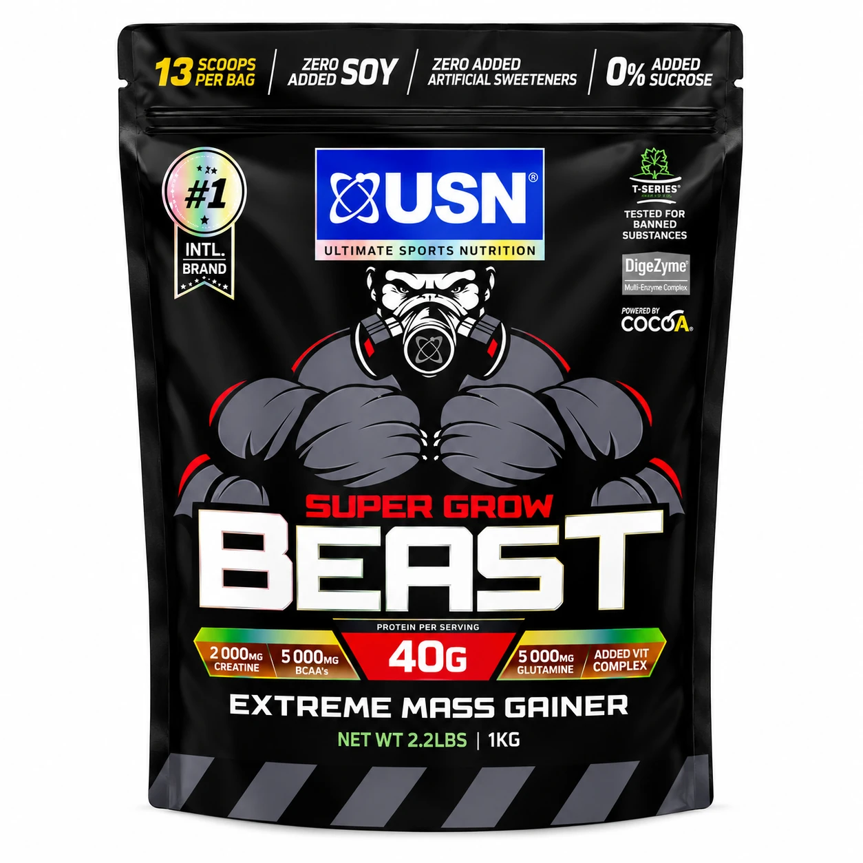 USN Super Grow Beast Extreme Mass Gainer – 1 kg