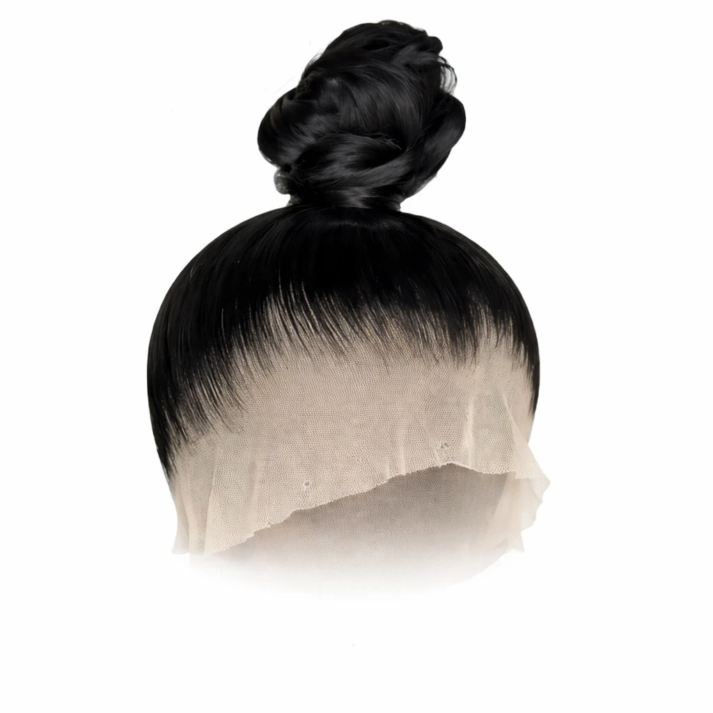 Peruca Lace Frontal Lisa com Coque(orgânica)