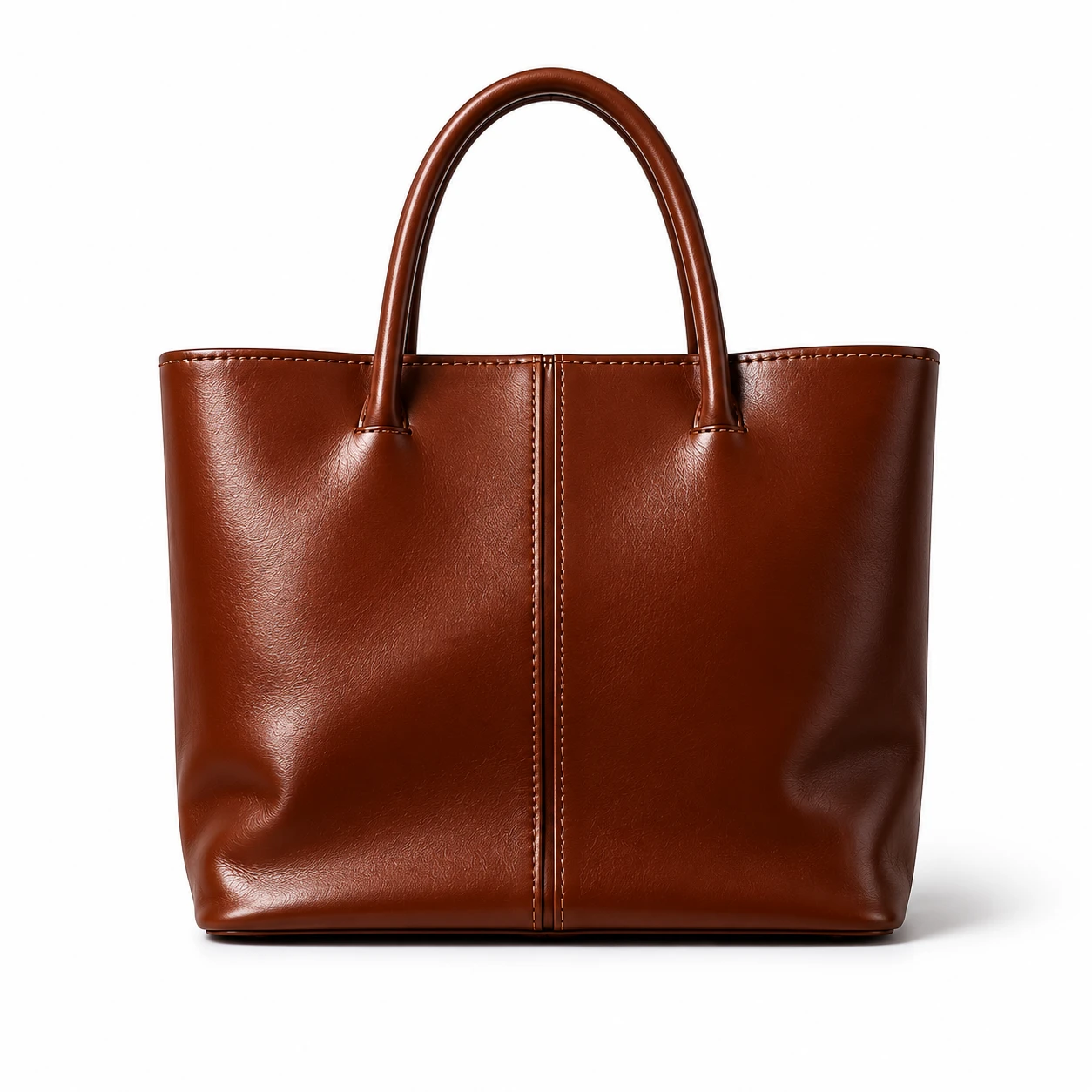 Bolsa Tote Feminina Marron Elegance em Couro Sintético