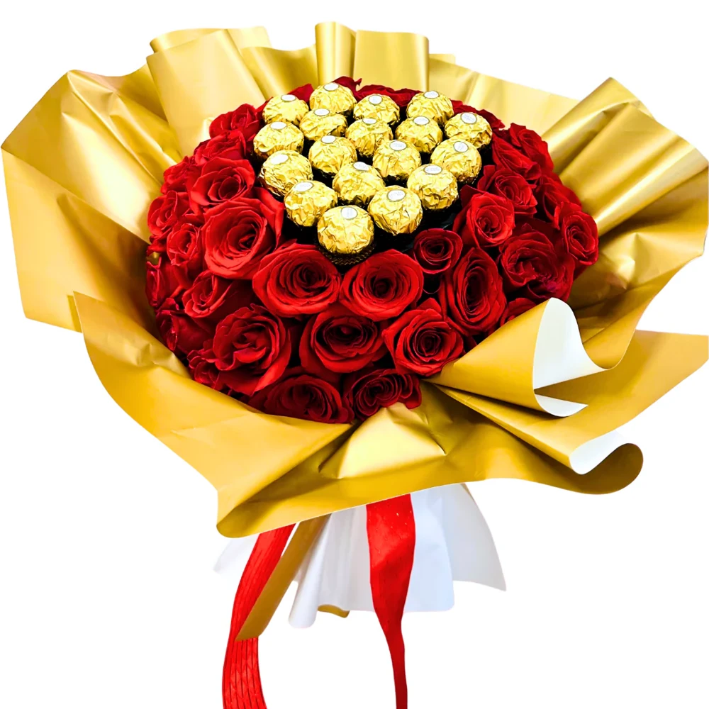 Bouquet de rosas vermelhas