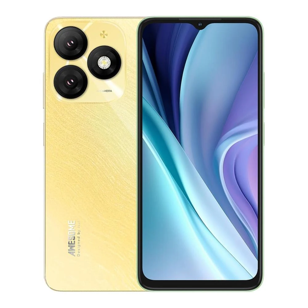 Smartphone itel A50 128GB Dual SIM Tela 6.6" Barra Dinâmica Bateria 5000mAh Dourado