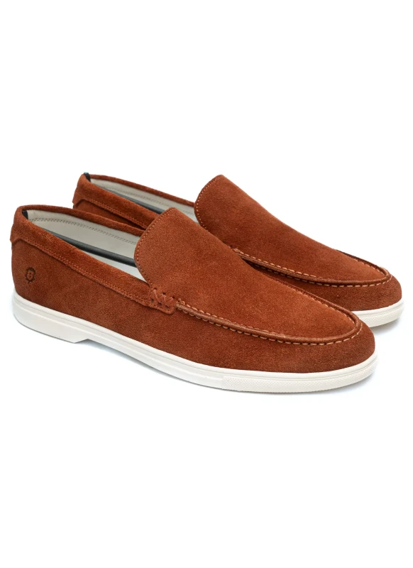 Sapato Casual Masculino Slip-On em Camurça (Loafer Premium)